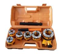 Set Filiera Manuale per Tubi Idraulici con Cricchetto e Prolunga 7 Pezzi | Filiere 1/4" - 1.1/4" con Pettini in Acciaio e Valigetta Rigida | Kit Professionale per Idraulici e Installatori