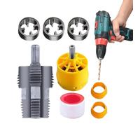 Set filiera per tubi in PVC | Set di filettatrici per tubi da 1/2 pollice 3/4 pollici 1 pollice, strumento idraulico per filettare tubi, filettatrice per tubi 'acqua per trapano elettrico per ripa
