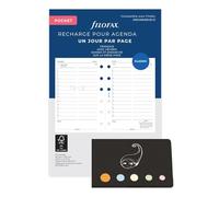 Set Filo Ricarica Civile 2026 Pocket Francese 1 giorno per pagina + indice adesivo Blumie (civile 1 giorno)