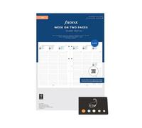 Set Filo Ricarica Civile 2026 Verticale A4 Francese 1 Settimana su 2 Pagine + Indice Adesivo Blumie (A4)