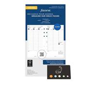 Set Filo Ricarica Personal Agosto 2025 Luglio 2026 Francese 9,5 x 17,1 cm 1 Settimana su 2 Pagine Verticali + Indice Adesivo (Scolaire Vertical)