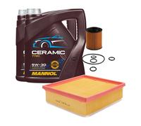 Set Filtri 2 Pezzi Con mannol 7720 Ceramica SAE 5W 30 Olio 8 Litro per . Volvo