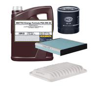 Set Filtri 3 Pezzi MANNOL 7703 Energy Formula PSA 5W-30 Olio Motore 5 Litri