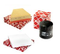 Set Filtri Filtro Aria + Filtro Abitacolo Olio per Skoda Fabia 1.0 1.4 50 Ps