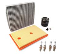 Set Filtri Kit Diagnosi Auto+ 4x Candele per VW Golf VII Passat Tiguan Touran