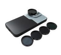 SYSTEM-S Set di filtri ND a densità neutra da 37 mm, con custodia filettata e custodia per iPhone 15 Pro Max