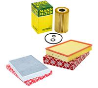 Set Filtri Olio Aria Abitacolo Mann Filter per VW Crafter 30-35 30-50