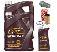 Set Filtri Olio MANNOL 5W-30 11 Liter + Vite Mercedes Sprinter 3,5-T