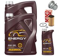 Set Filtri Olio MANNOL 5W-30 11 Liter + Vite Mercedes Sprinter 3,5-T