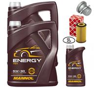 Set Filtri Olio MANNOL 5W-30 11 Liter + Vite Mercedes Sprinter 3,5-T