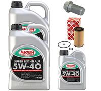 Set Filtri Olio Motore SAE 5W-40 Meguin 11 Litri + Vite Mercedes Sprinter