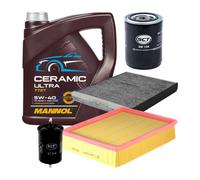 Set Filtro 4 Pezzi Mannol 7727 CERAMIC ULTRA SAE 5W 40 Olio Motore 4L