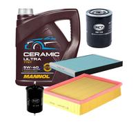 Set Filtro 4 Pezzi Mannol 7727 CERAMIC ULTRA SAE 5W 40 Olio Motore 4L