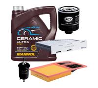 Set Filtro 4 Pezzi Mannol 7727 CERAMIC ULTRA SAE 5W 40 Olio Motore 4L