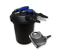 Set Filtro a pressione laghetto 6000l Chiarificatore UVC 11W Pompa stagno 70