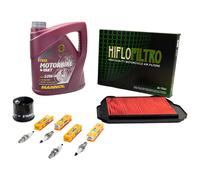 Set Filtro Aria Olio Candela 4L Manutenzione per Honda VFR 750 F RC36 1990-97