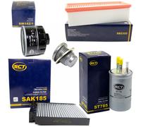 Set Filtro Carburante Olio Aria Interno + Vite Per Dacia Duster Logan 1.5