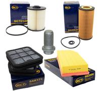 Set Filtro Carburante-Olio-Aria Interno + Vite Per Mercedes E-Class W210