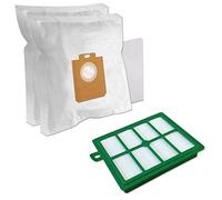 Set - Filtro HEPA + 10 Sacchetti per aspirapolvere Philips Performer PRO FC 9150 ... 9195, Jewel FC9062/1 FC9064/1 FC9066/1