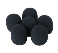 Set filtro microfono copri microfono 6 pezzi nero