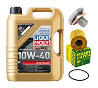 Set Filtro Olio 10W-40 5 Litri + Vite Di Scarico Per Citroen C8 Peugeot 807