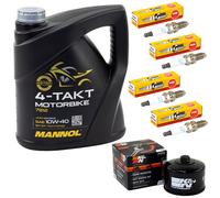 Set Filtro Olio 4L Ispezione per BMW R 1200 GS K25 R12 R1200 2010-13 Candele