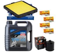 Set Filtro Olio 4L Manutenzione Aria Candele per BMW K 100 K100 K589 1982-92