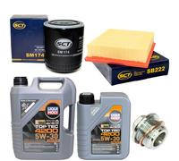 Set Filtro Olio 5W-30 6 Litri + Vite Di Scarico Olio Per Audi A4 2.8 Quattro 8D2