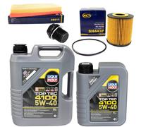 Set Filtro Olio 5W-40 6 Litri + Vite Di Scarico Olio Per Volvo S40 I 1.8 2.0 VS
