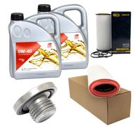 Set Filtro Olio 5W-40 8 Litri + Vite Di Scarico Olio Per BMW X3 3.0d E83 204 CV