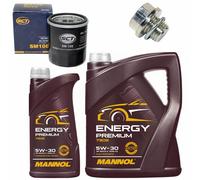 Set Filtro Olio Motore MANNOL 5W-30 API 6 Litri + Vite Per Suzuki Grand Vitara I