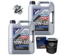 Set Filtro Olio Motore MOS2 10W-40 10 Litri + Vite Per Toyota Land Cruiser 4.2