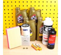 Set Filtro Olio NGK Eni 10W60 Aria Ipone Per :Moto Guzzi Stelvio / Griso 1200