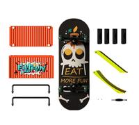 Set fingerboard - Kit skate tascabile, giocattolo d'azione da tavolo, tavola micros rampa | Esperienza di coinvolgimento nell'apprendimento per il miglioramento del movimento di precisione, concetto d