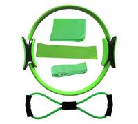 Set fitness - Anello pilates e fascia per bottino con anello di resistenza | Attrezzature per l'allenamento per donne che aiutano a modellare braccia e gambe e migliorare la flessibilità.