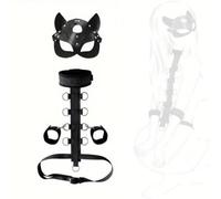 Set fitness con cintura yoga regolabile multi-anello e maschera Attrezzatura di contenimento yoga resistente e multi-componente, adatta all'uso domestico da parte di uomini e donne.