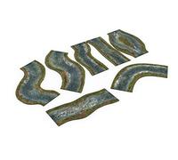 Set fiume modulare 2D compatibili con Warmachine & Hordes, Warhammer Age of Sigmar, Warhammer 40k, Star Wars Legion - Primavera - 7 parti