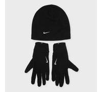 Set berretto + guanti Nike Fleece uomo nero/nero/argento (S-M)