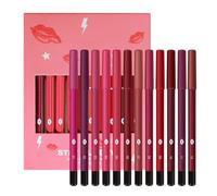 Set Fodera Per Labbra 12 Colori Assortiti Highs Pigment Natural Labbro Matita Morbida Matita Per Fodera Liscia Mate