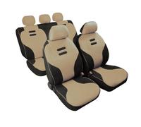 SET FODERE COORDINATE COPRISEDILE SCHIENALE UNIVERSALE PER AUTO INTERNI BEIGE