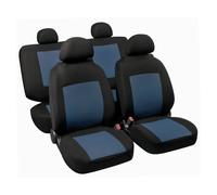 Procida Set Fodere Coordinate Nero/blu Coprisedili Set Completo Coprisedili