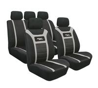 SET FODERE COPRISEDILI CORDINATE PER AUTO ANTERIORI + POSTERIORI IMBOTTITI NERO