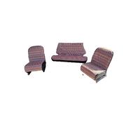 SET FODERE COPRISEDILI Nere PER FIAT 500EPOCA MOD R, ANT + POST MULTIC MISSONI