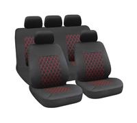 Hive, set fodere coordinate - Nero/Rosso sedili auto