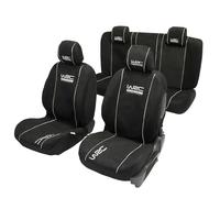 WRC 007338 Set fodere auto, Universali Anteriori Posteriori 2/3-1/3 Nere