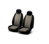BOTTARI SET 2 FODERE COPRISEDILI COPPIA ANTERIORE MODELLO EMBROIDERY NERO GRIGIO