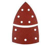 KWB 4961-12 Triangoli di levigatura QUICK-STICK, legno & metallo, autoadesivi, 100 x 62, 93 mm, per levigatrici triangolari Bosch PSM 160 A, PRIO, VENTARO, Skil Octo 7208