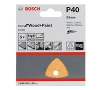 Set fogli abrasivi per multifunzione L. 92 mm G 40 2608900823