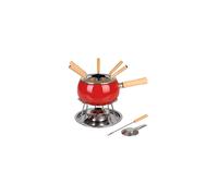 Set Fonduta 12 pezzi Smaltata Rossa