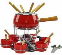 EVA COLLECTION SET FONDUTA BIANCO 23 PEZZI ACCIAIO INOX SET DA 6 PERSONE